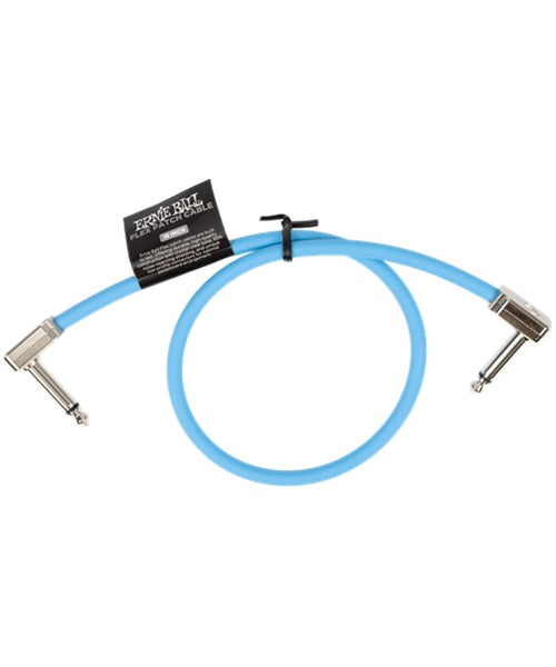 Cable de Parcheo Ernie Ball Flex Patch 6457 Azul Angulado/Angulado 1 pieza 45.72cm