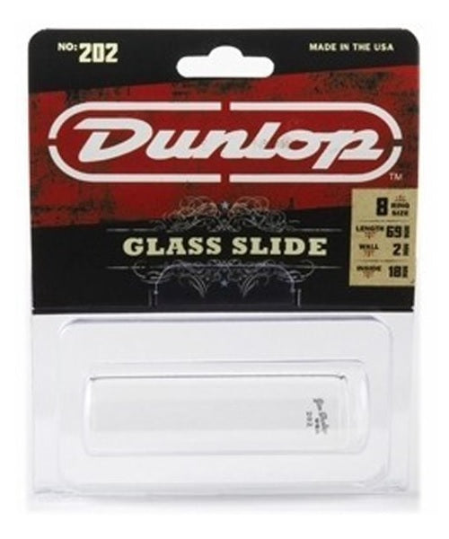 Slide Dunlop 202SI Mediano de Vidrio para Guitarra