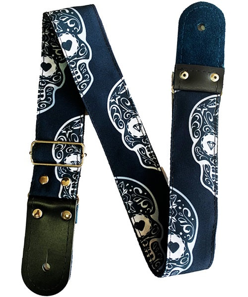 Tahalí Kidam K6027NE para Guitarra Eléctrica - Calaveras B&N