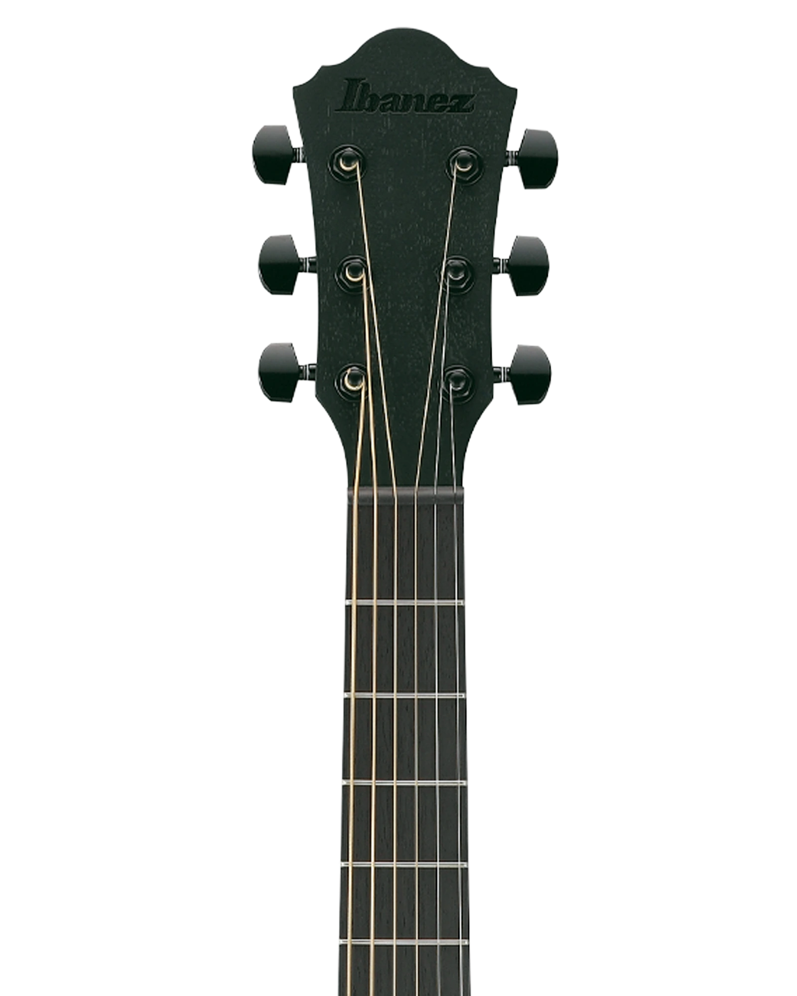 Ibanez Guitarra Electroacústica Picea Negro Mate AEWC621-BOT, Serie AEWC