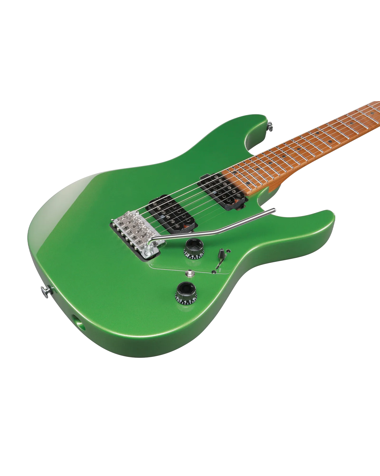 Guitarra Eléctrica Ibanez AZ Prestige AZ2402-AGM Verde Manzana Metálico con Estuche