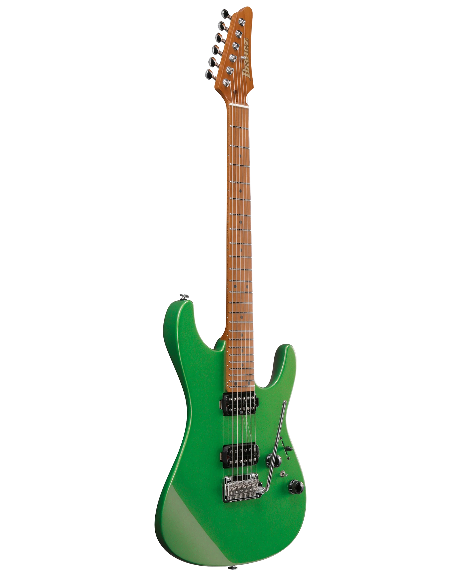 Guitarra Eléctrica Ibanez AZ Prestige AZ2402-AGM Verde Manzana Metálico con Estuche