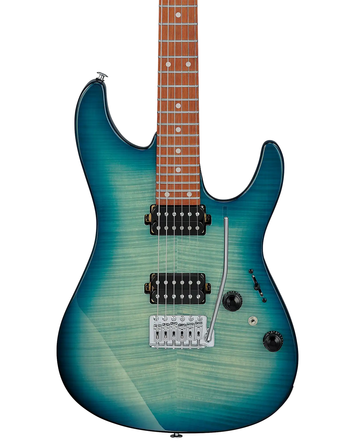 Guitarra Eléctrica Ibanez AZ Standard AZ24S1F-TXB Turquesa Transparente Sombreado