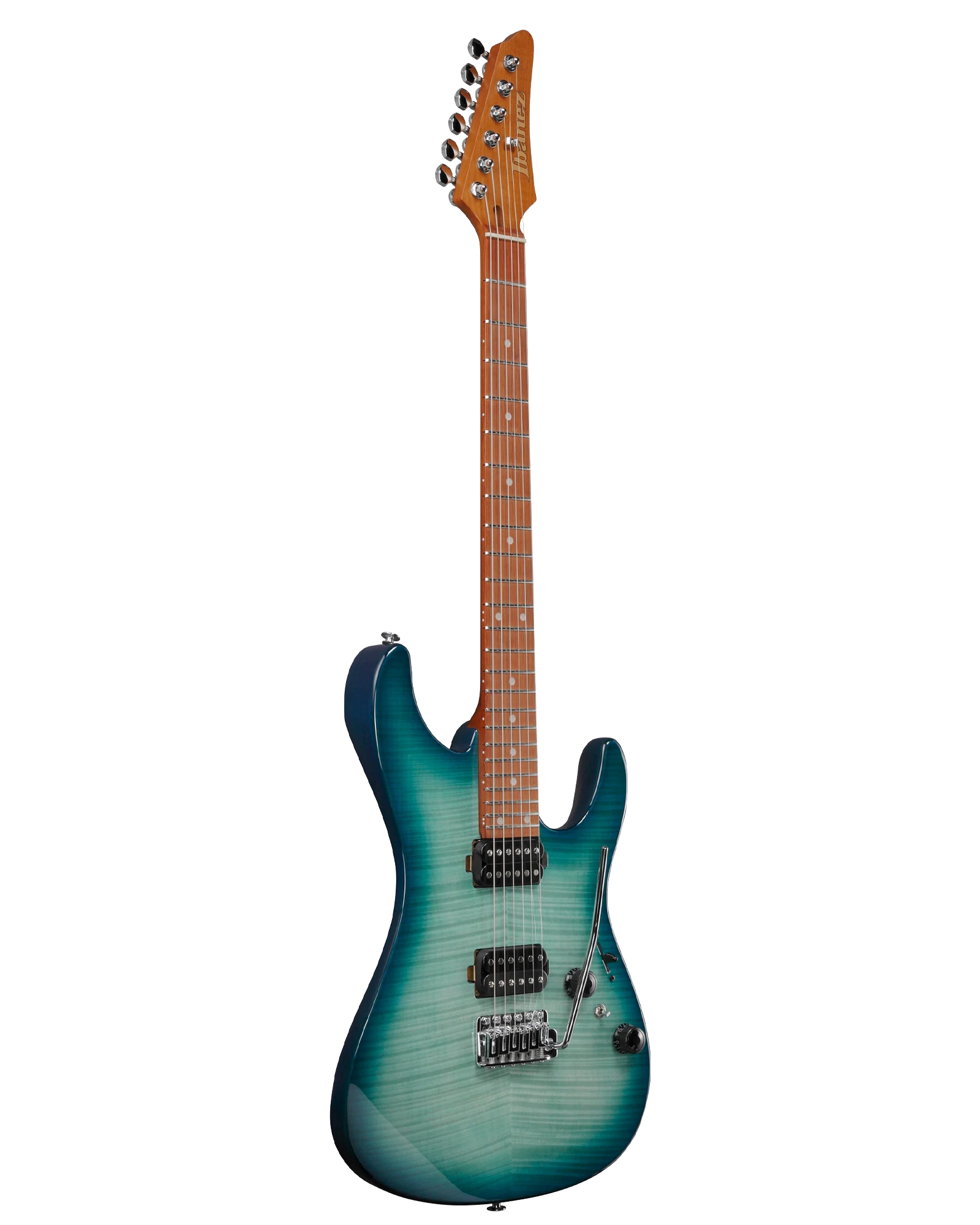 Guitarra Eléctrica Ibanez AZ Standard AZ24S1F-TXB Turquesa Transparente Sombreado