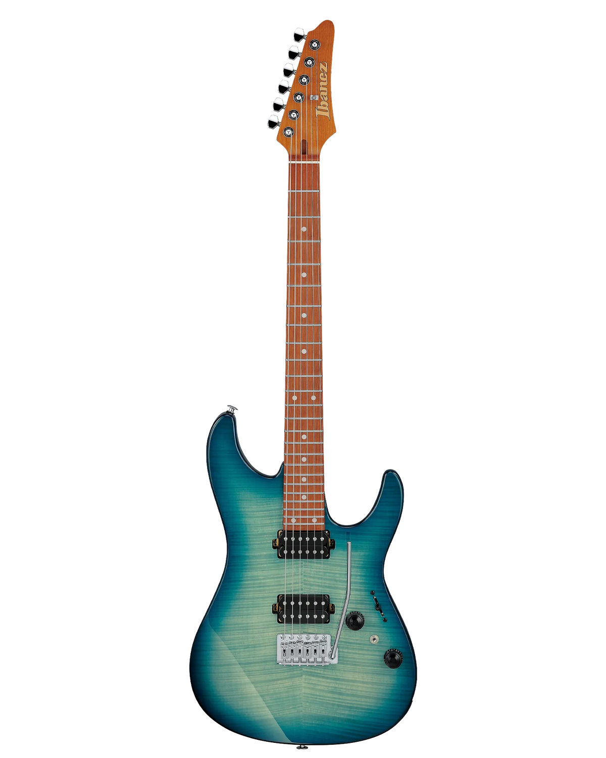 Guitarra Eléctrica Ibanez AZ Standard AZ24S1F-TXB Turquesa Transparente Sombreado