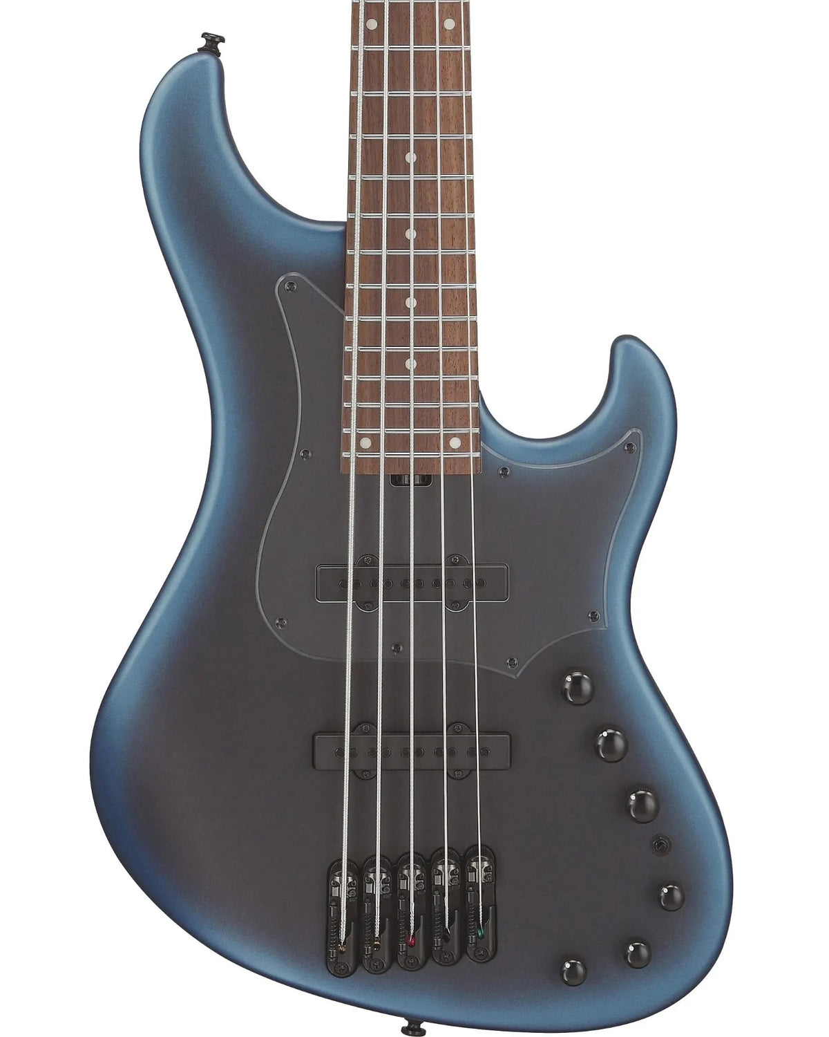 Bajo Eléctrico Ibanez MDM1005-MAM Mode Negro/Sombreado Azul Mate con Funda de 5 Cuerdas