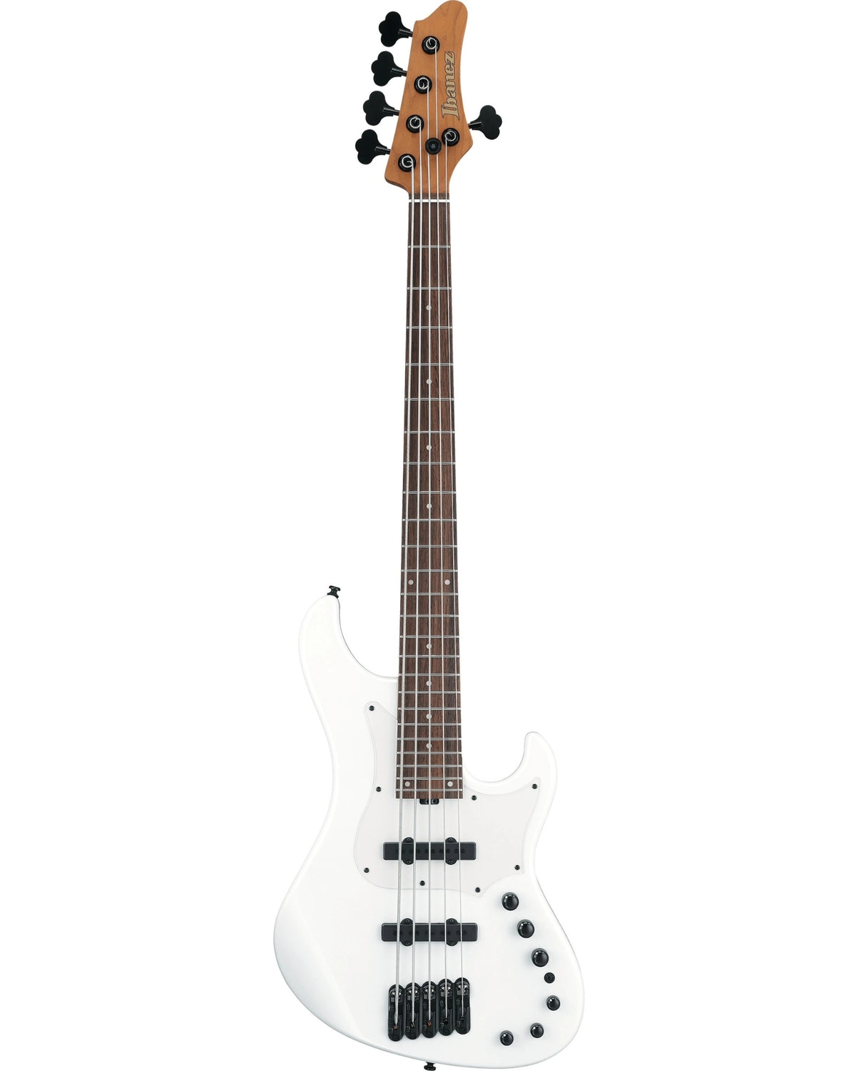 Bajo Eléctrico Ibanez MDM1005-PW Mode Blanco Aperlado con Funda de 5 Cuerdas