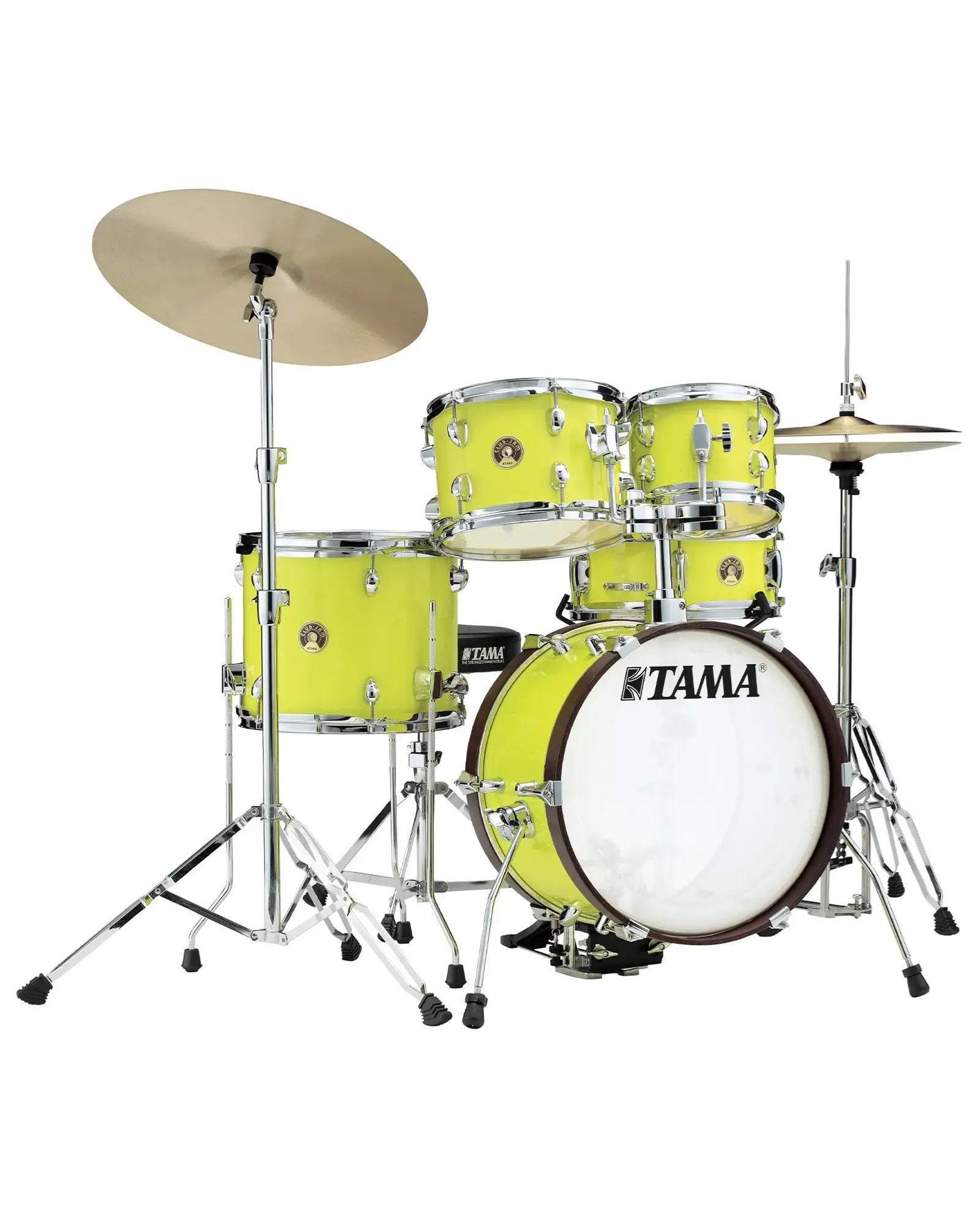 Batería Tama 5 piezas LJK56H5-FYM Amarillo Fluorecente con Atriles y Asiento, Club-JAM Kit Edición Limitada