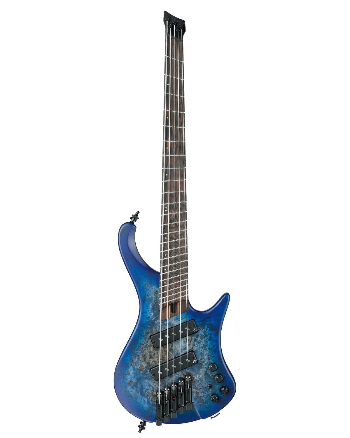 Bajo Eléctrico Ibanez Bass Workshop EHB1505MS-PLF Azul Veteado Mate con Funda de 5 Cuerdas