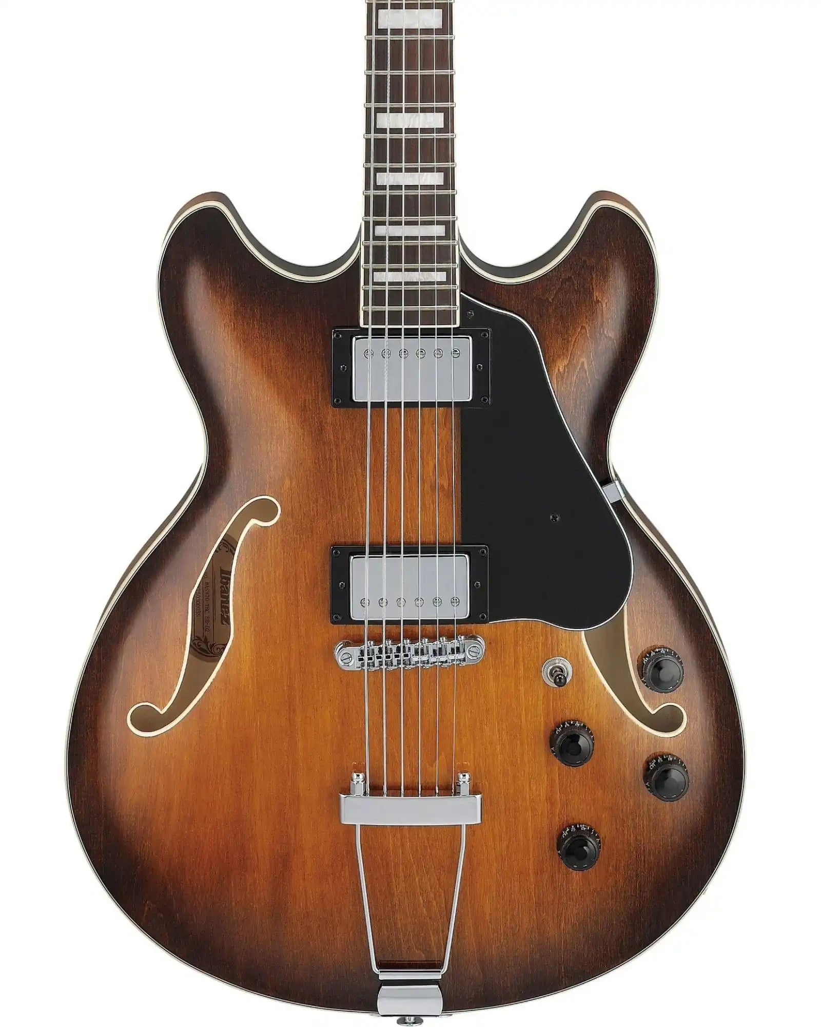 Guitarra Eléctrica Ibanez Artcore AS7328-TBC Entintado Café/Sombreado Café