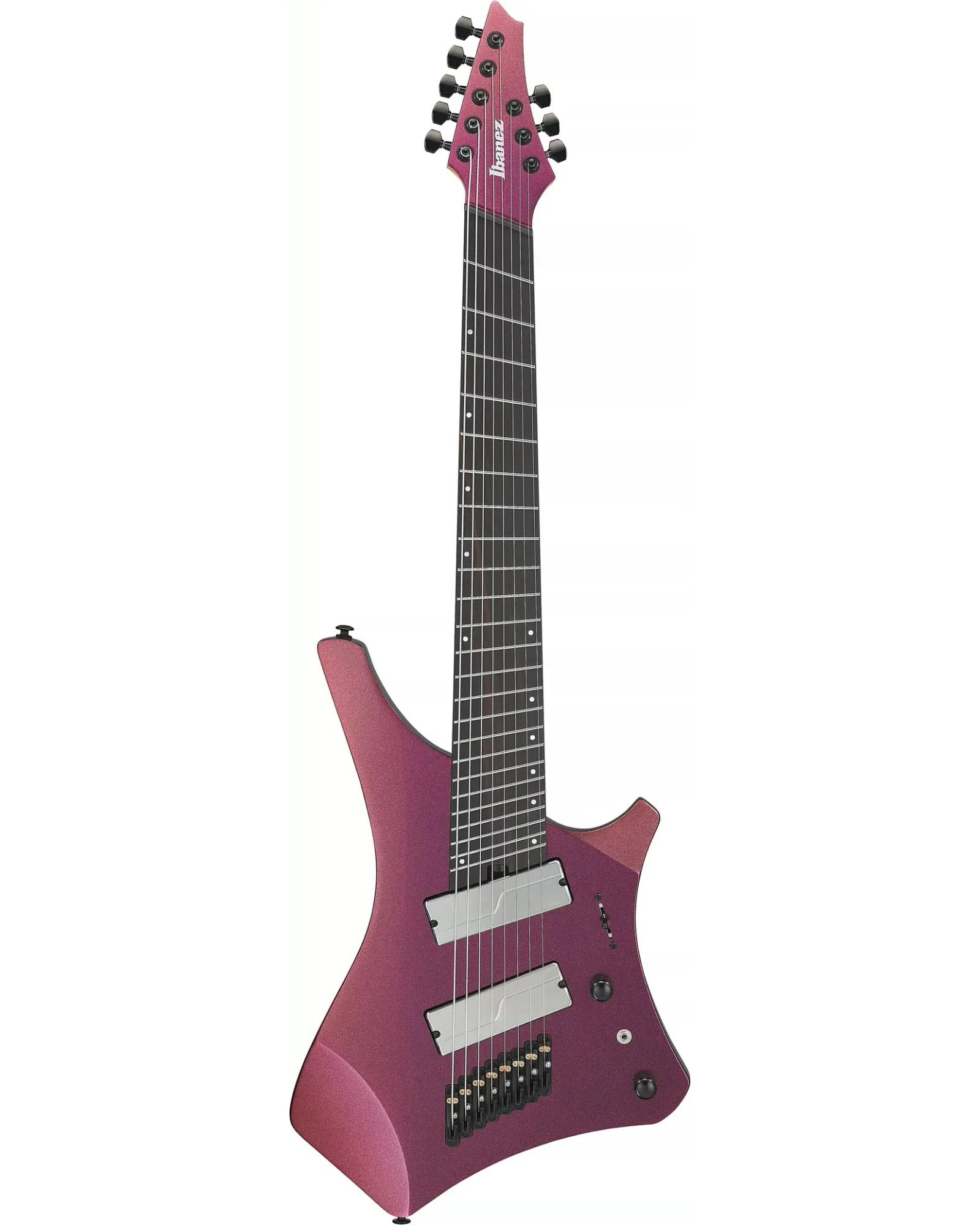 Guitarra Eléctrica Ibanez A528-CMG Alpha Coral Metálico con Funda de 8 Cuerdas