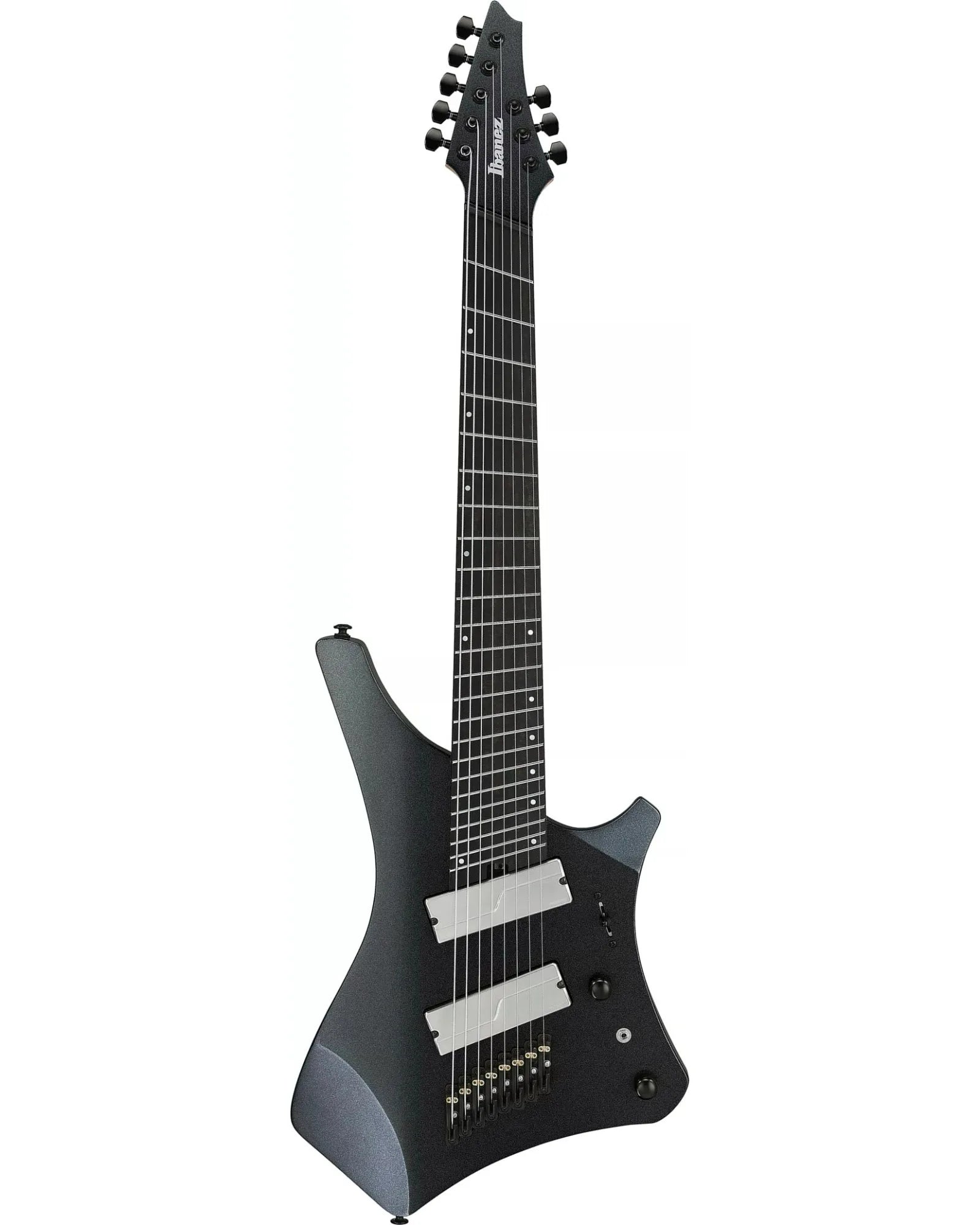 Guitarra Eléctrica Ibanez A528-IPT Alpha Gris con Funda de 8 Cuerdas