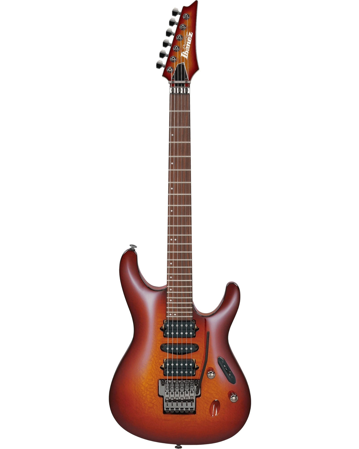 Guitarra Eléctrica Ibanez S Prestige S6670SK-STB Entintado Ámbar/Sombreado Café con Estuche