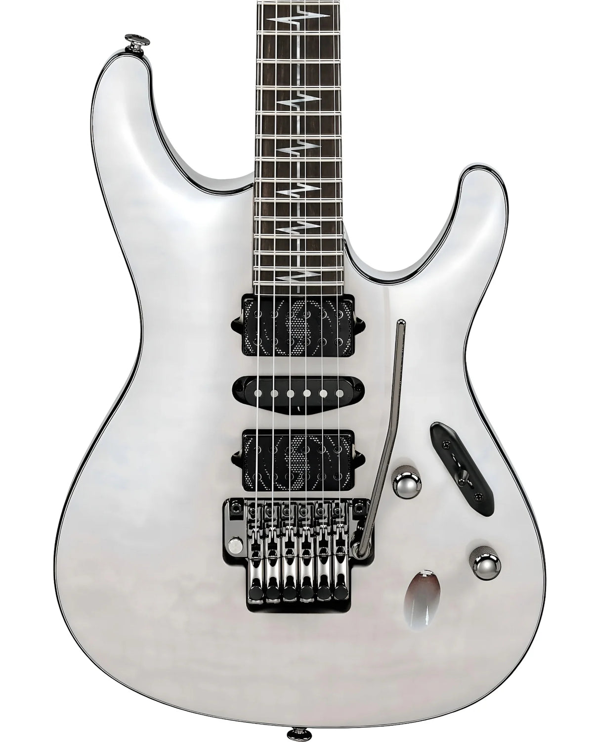 Guitarra Eléctrica Ibanez Signature Nita Strauss JIVAX2-GH Blanco Aperlado con Estuche