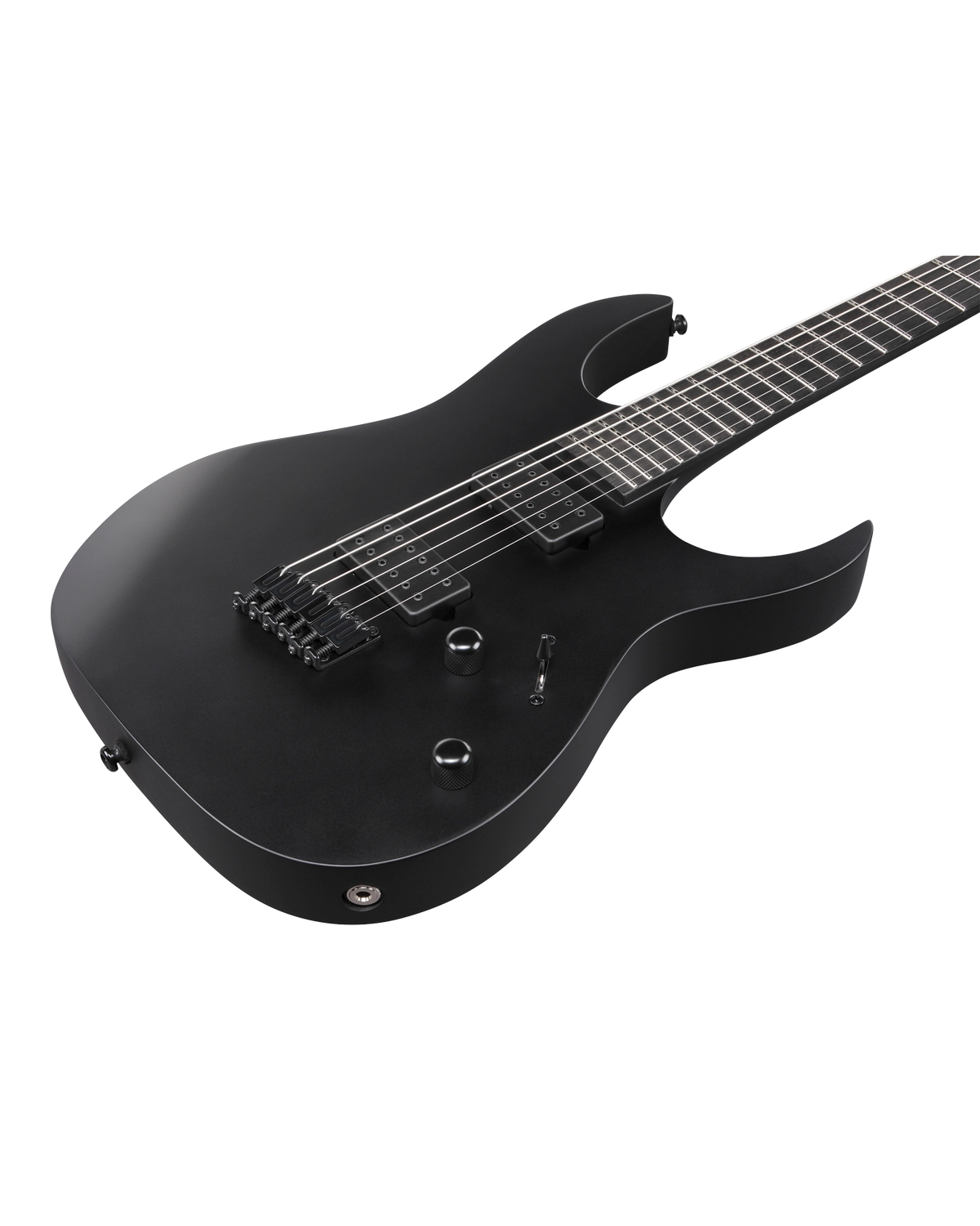 Guitarra Eléctrica Ibanez RG Iron Label RGRTBB21-BKF Negro Mate Barítono