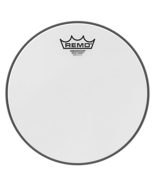 Remo Parche 12" BA-0812-WS Ambassador White Suede