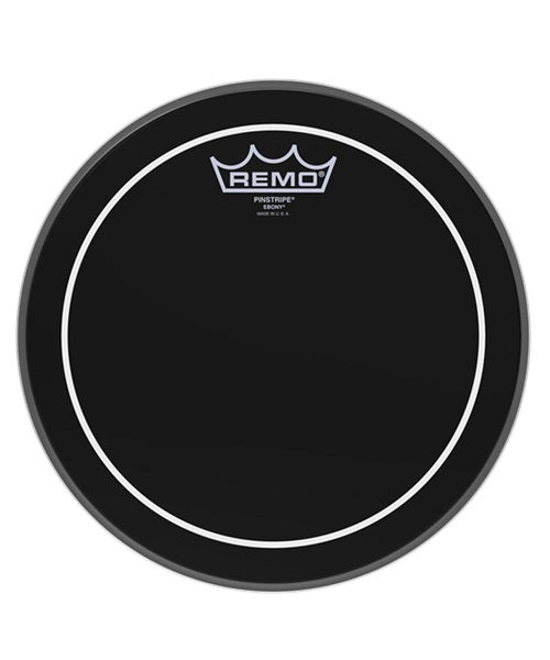 Remo Parche 8" ES-0608-PS Pinstripe Ebony Doble Capa Negro