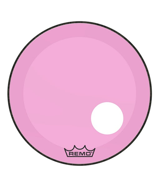 Parche Remo 22" Colortone™ Powerstroke® P3 Rosa con perforación