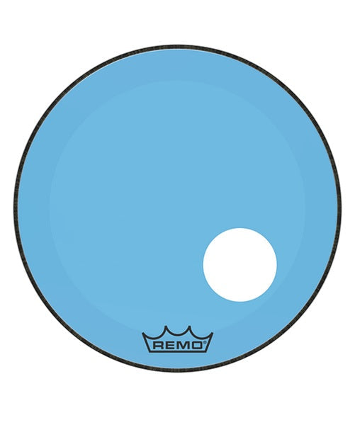 Remo Parche 22" P3-1322-CT-BUOH Powerstroke 3 Colortone con Perforación 5" Azul