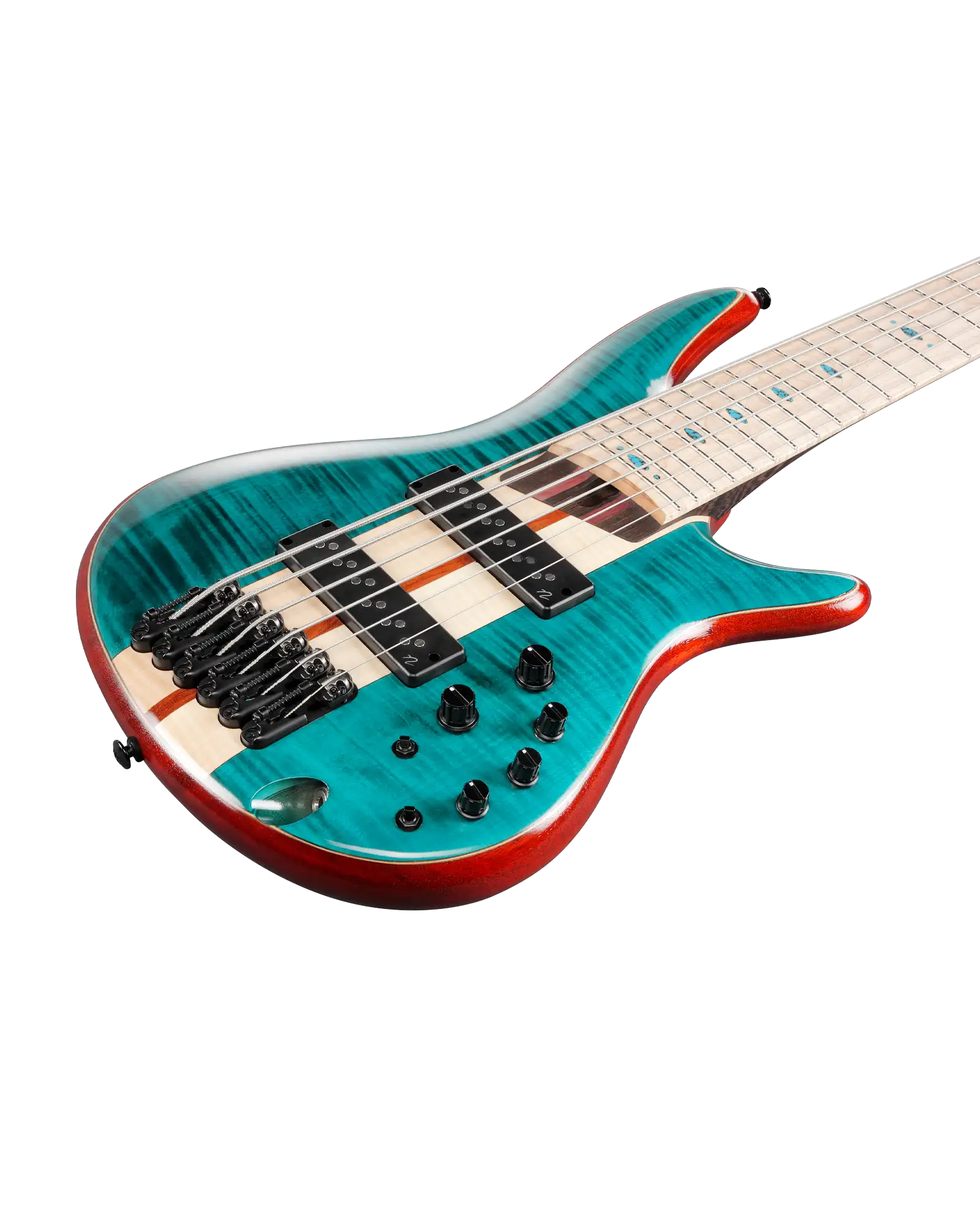 Bajo Eléctrico Ibanez SR Premium SR1426B-CGL Verde Mate con Funda de 6 Cuerdas