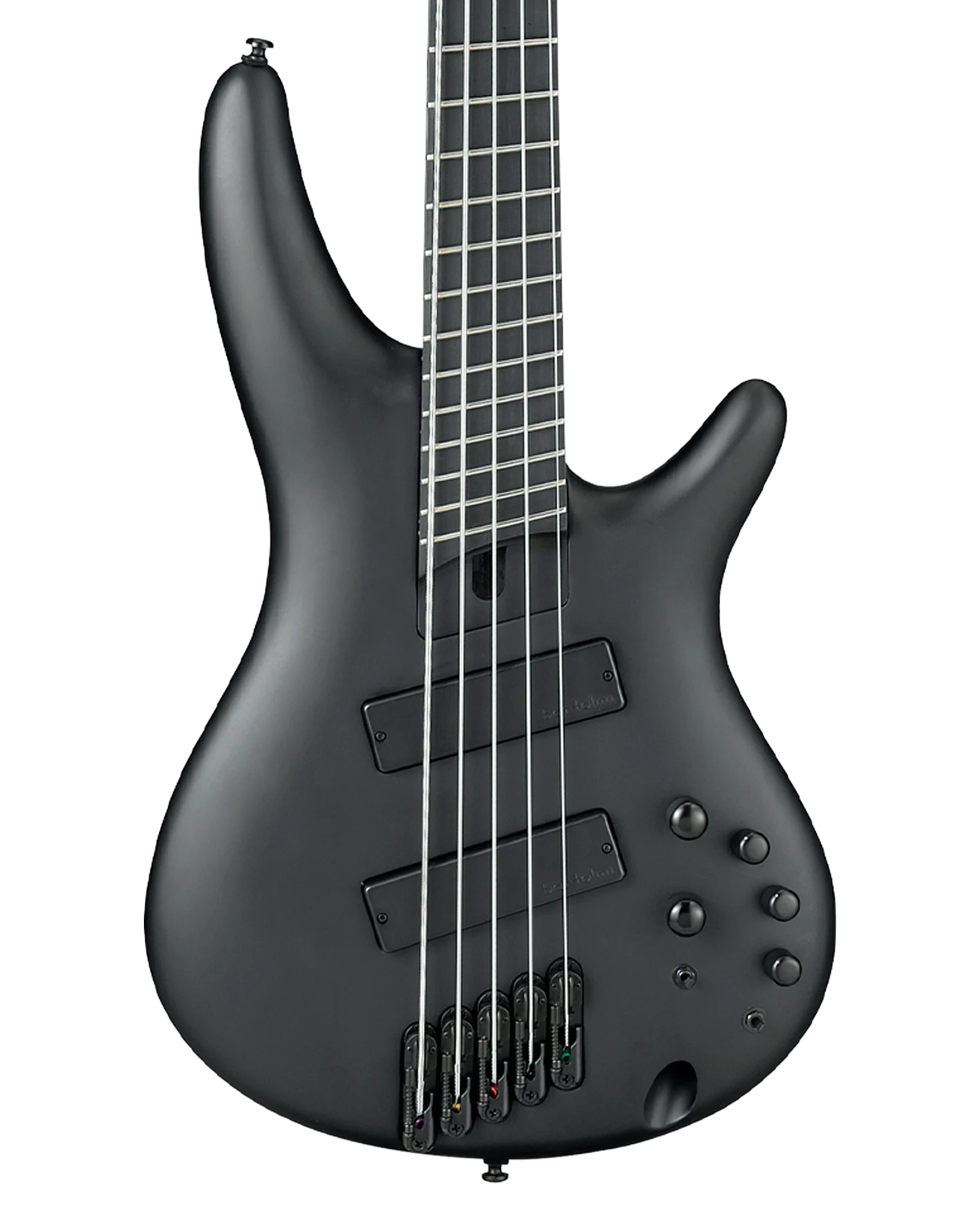 Bajo Eléctrico Ibanez SR Iron Label SRMS625EX-BKF Negro Mate Multi Escala de 5 Cuerdas