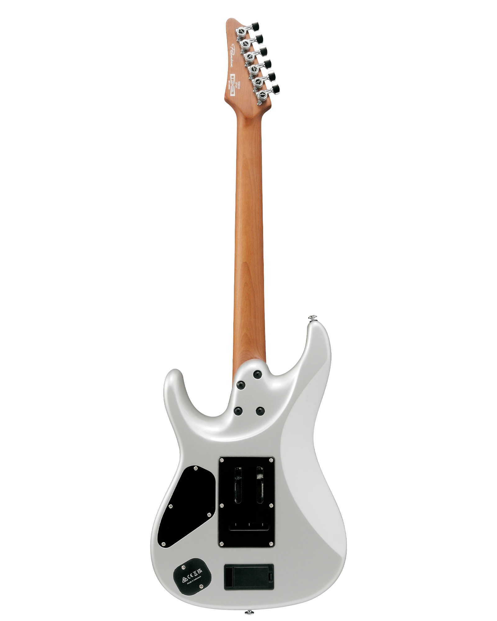 Guitarra Eléctrica Ibanez Signature Tim Henson TOD10 Plata Brillante con Funda