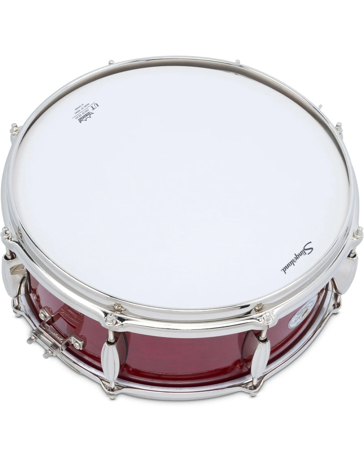 Tarola Slingerland SDSK5514SSKRCR Studio King 5.5"x14" Rojo Transparente, Arce