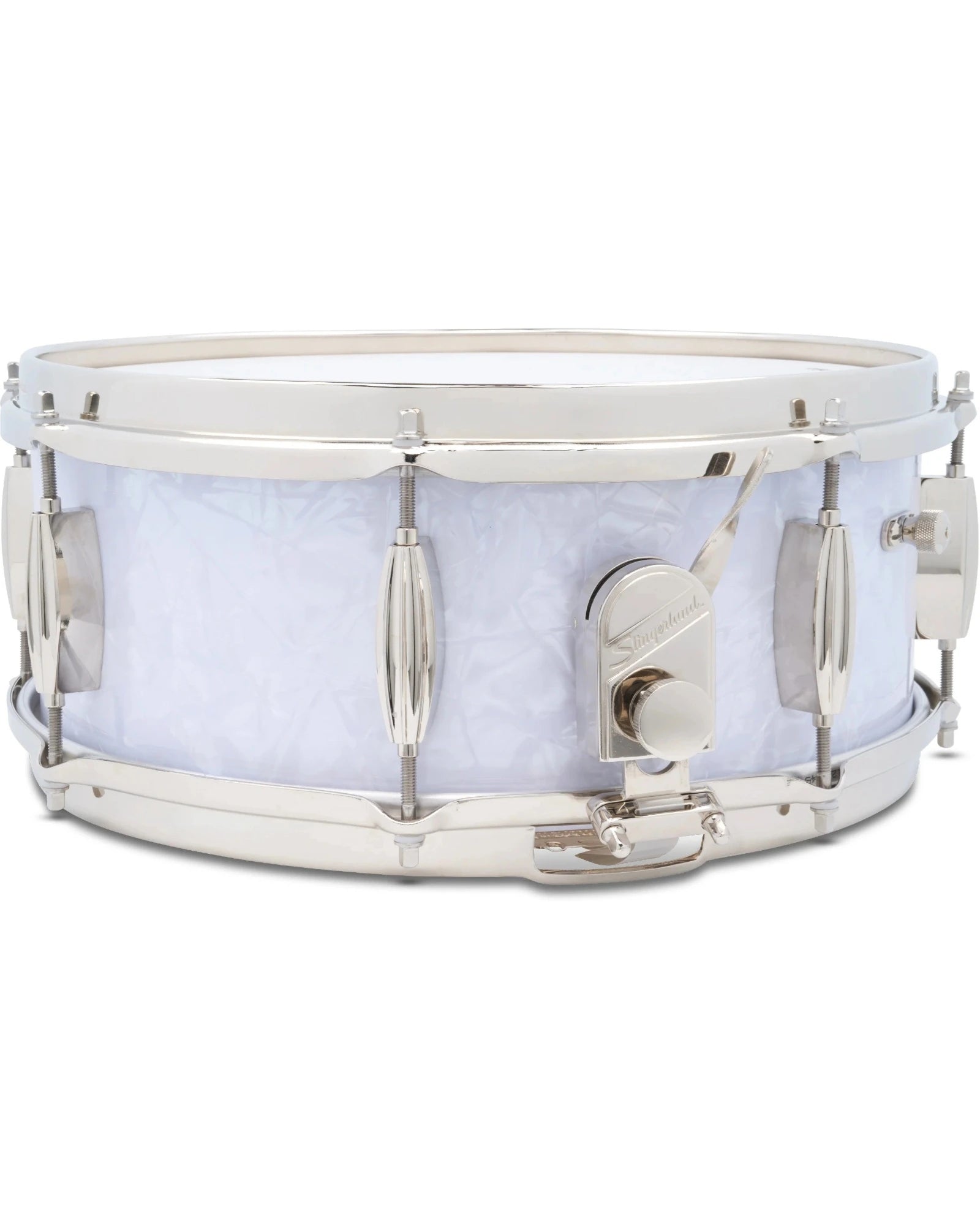 Tarola Slingerland SLFP5514SSK016 Radio King 5.5"x14" Blanco Aperlado, Caoba