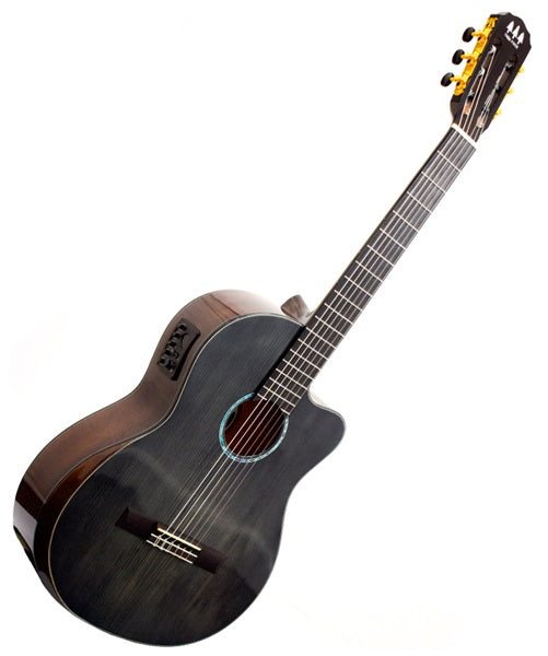 Guitarra Electroacústica Tres Pinos TPCE-0700 BK - Negro Transparente