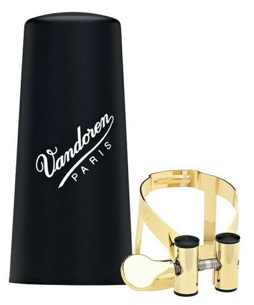 Abrazadera y Tapaboquilla Vandoren M/O LC51GP para Clarinete Si Bemol-Dorada