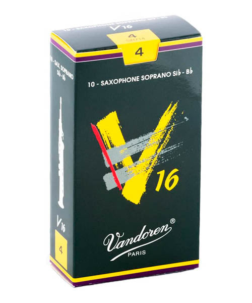 Caña Vandoren "V16" SR714(10) para Saxofón Soprano 4-Caja de 10 piezas