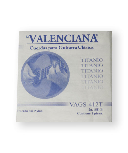 La Valenciana Cuerda "Titanio" 412T(12) para Guitarra Clásica, 2A, Nylon