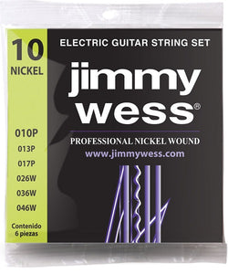 Jimmy Wess Encordadura Pro para Guitarra Eléctrica WN1010 Nickel