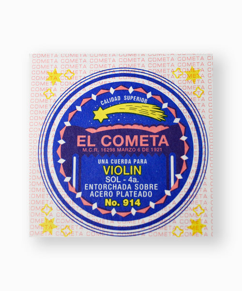 El Cometa Cuerda 914(12) para Violín 4/4, 4A (G "Sol"), Cobre