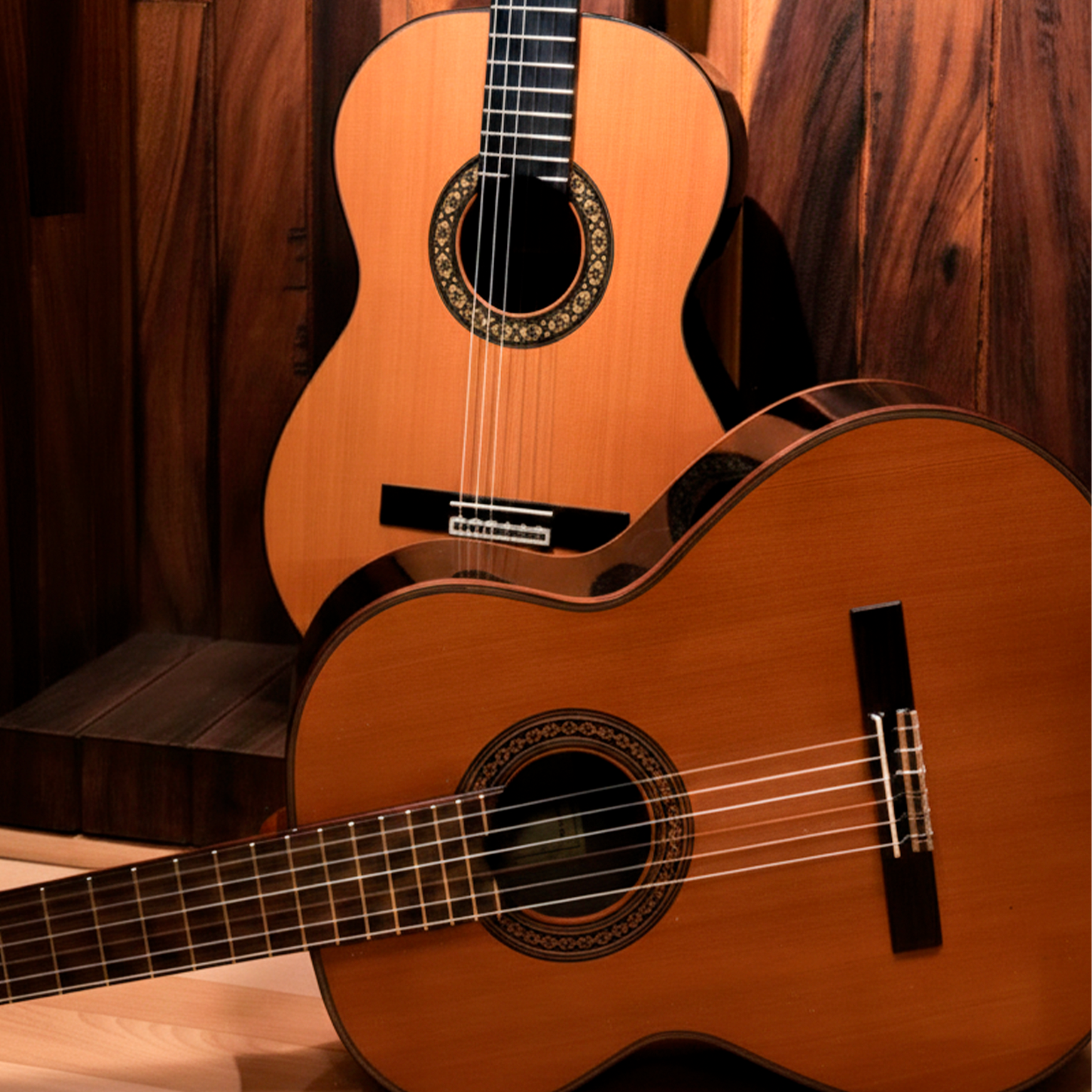 Guitarras Clásicas de Alhambra 4P e Iberia Ziricote