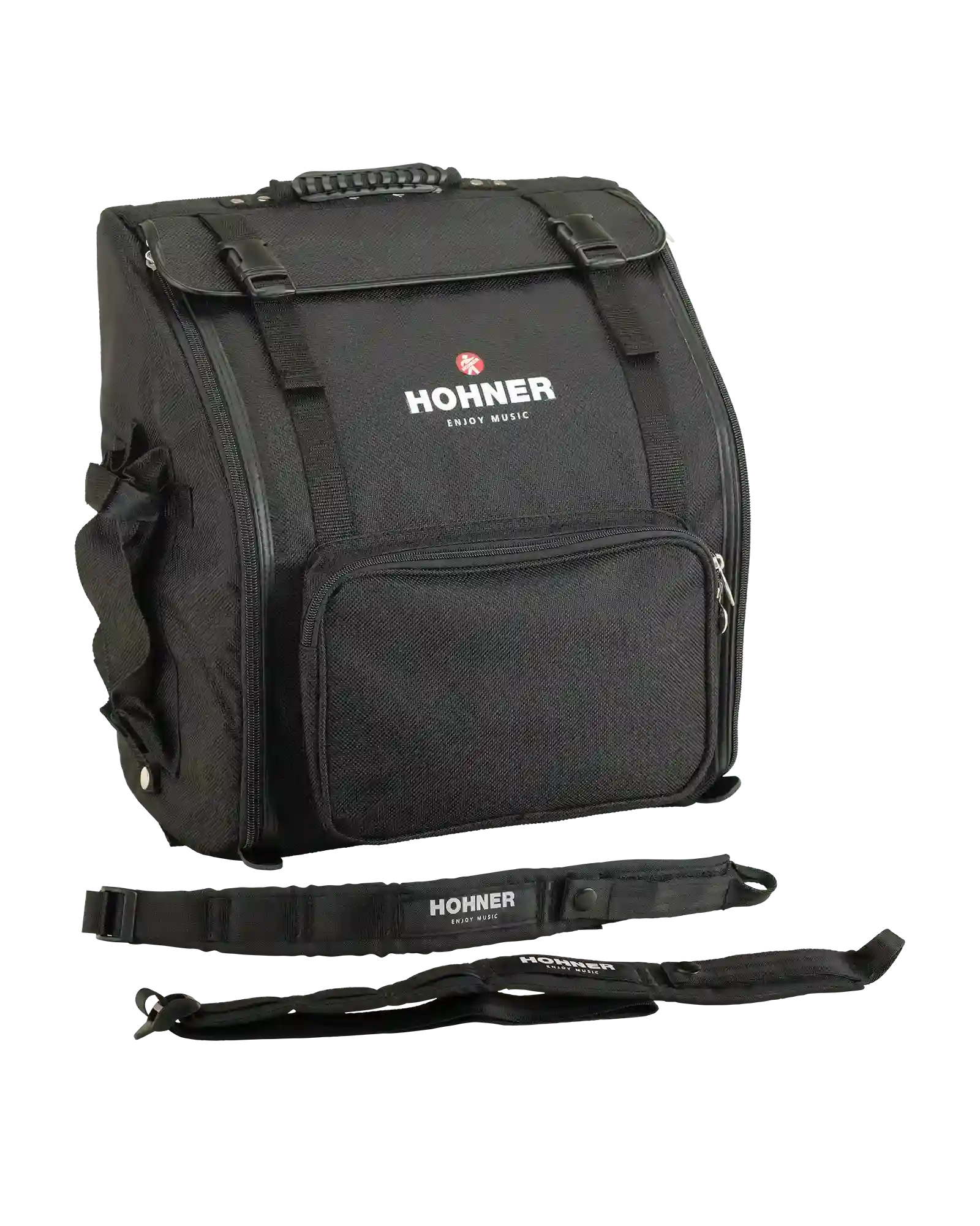 Acordeón Cromático Hohner A16522 Bravo II 48 Bajos - Negro con Funda