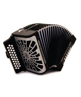Hohner Acordeón Diatónico La-Re-Sol Negro Con Funda A48021 Compadre