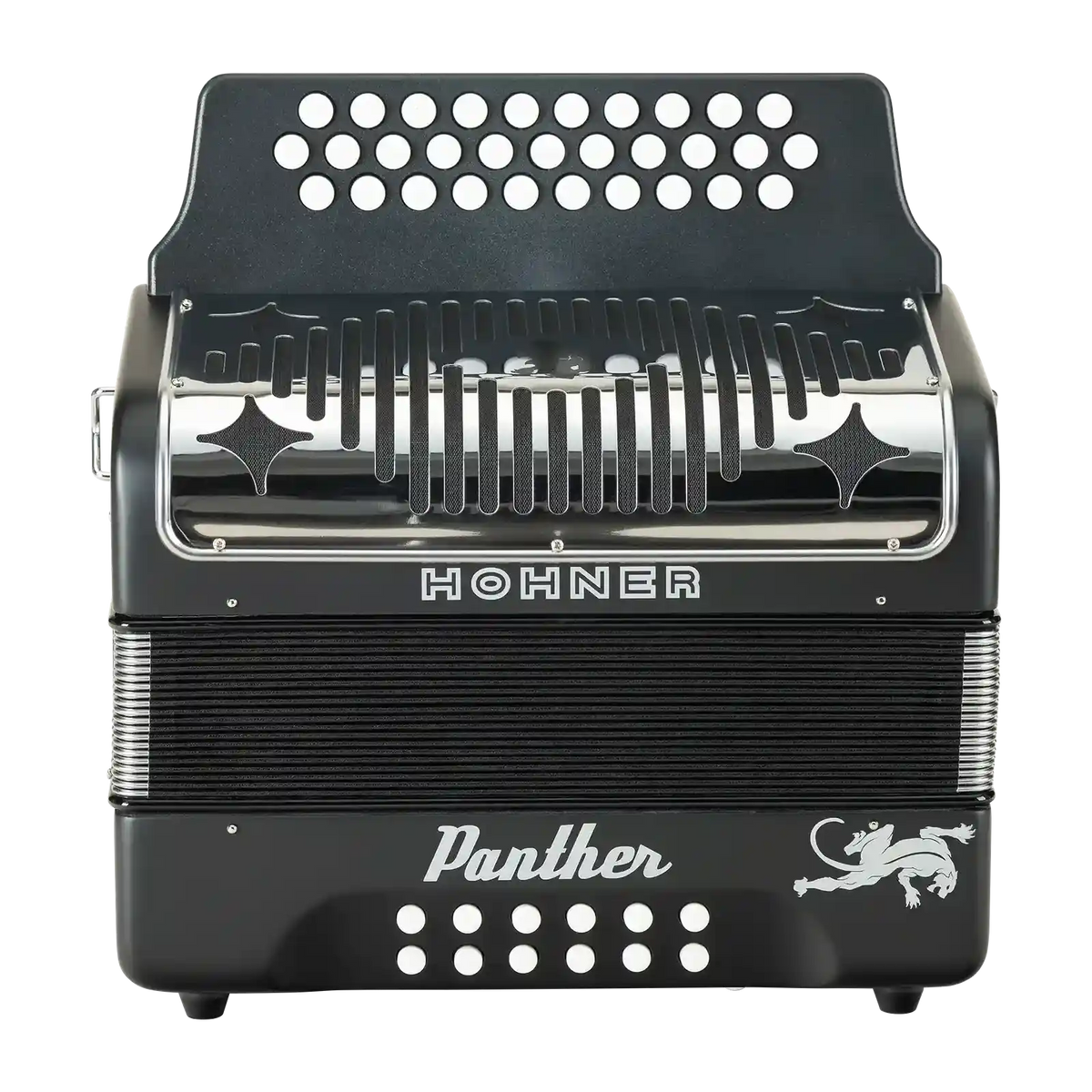Acordeón Diatónico Hohner A4840 Panther Fa-Sib-Mib - Negro