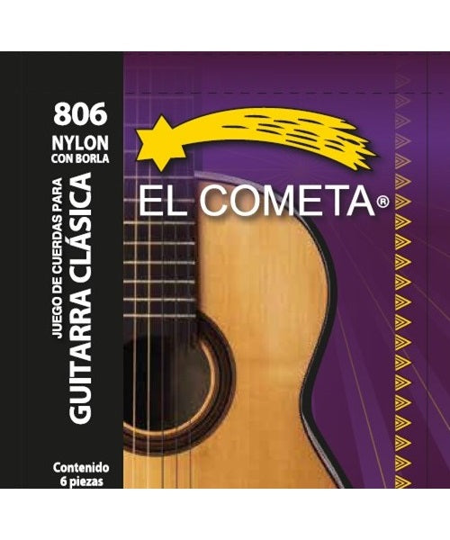 El Cometa Encordadura para Guitarra Clásica 806 Nylon con Borla