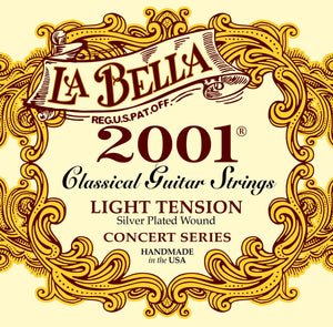 La Bella Encordadura Para Guitarra Clásica Nylon (Tensión Media Dura) 2001MH 2001