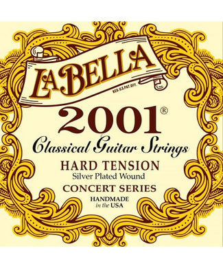 La Bella Encordadura Para Guitarra Clásica (Tensión Dura) 2001HARD 2001
