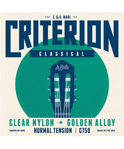La Bella Encordadura Para Guitarra Clásica Nylon Transparente C750 Criterion