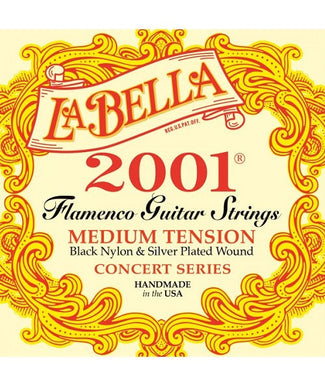 La Bella Encordadura Para Guitarra Flamenco Nylon (Tensión Media) 2001FLAM 2001