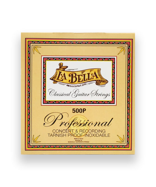 La Bella Encordadura "Professional" 500P para Guitarra Clásica, Medium-Hard