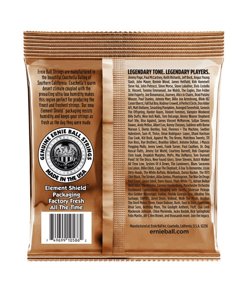 Ernie Ball Encordadura "Earthwood Custom Medium" Phosphor Bronze 2143, Guitarra Acústica, 0.0125-0.056
