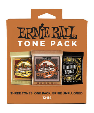 Ernie Ball Encordadura Guitarra Acústica 3313 Tone Pack Medium Light