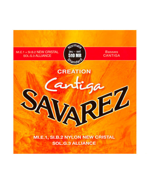 Savarez Encordadura Para Guitarra Clásica (Tensión Normal) 510MR Creation Cantiga