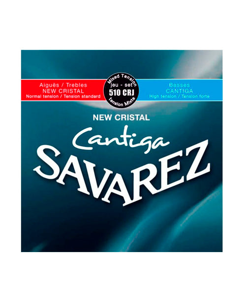 Savarez Encordadura Para Guitarra Clásica (Tensión Mixta) 510CRJ New Cristal Cantiga
