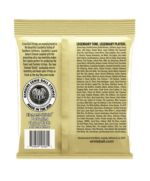 Ernie Ball Encordadura "Earthwood Custom Light 80/20" 2007, Guitarra Acústica 0.0115-0.054