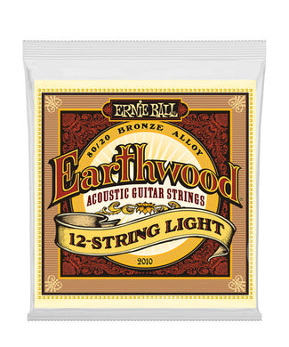 Ernie Ball Encordadura Guitarra Acústica 2010 Earthwood Light 12 Cuerdas